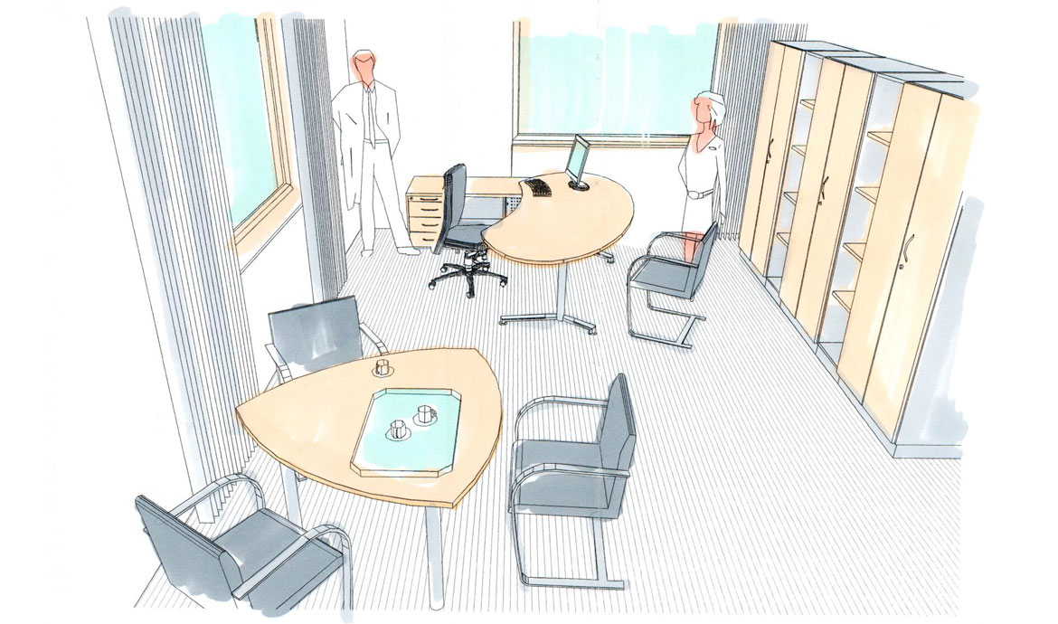 Büroplanung 3-D-Animation